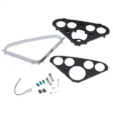 GAUGE MOUNT; DIRECT FIT DASH PANEL; (3 3/8in.; 2 1/16in. X4); CHEVY TRUCK 55-59 image 1
