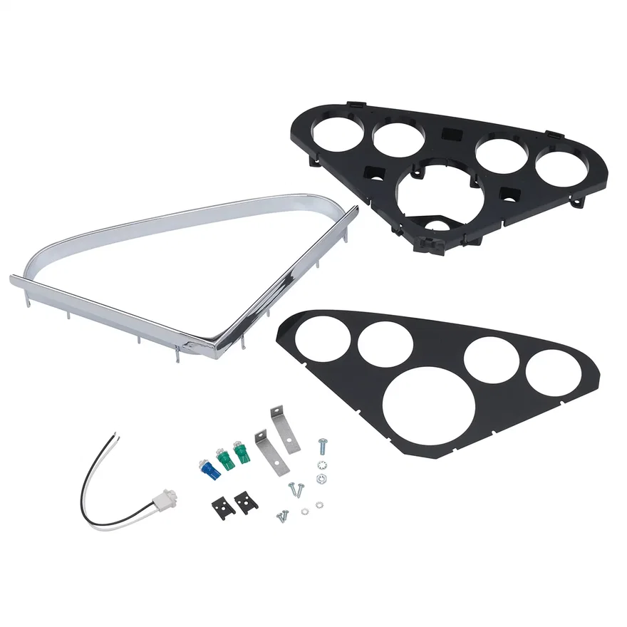 GAUGE MOUNT; DIRECT FIT DASH PANEL; (3 3/8in.; 2 1/16in. X4); CHEVY TRUCK 55-59
