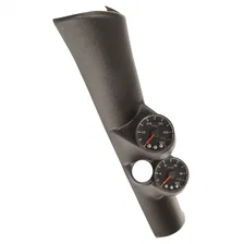DIESEL GAUGE KIT; A-PILLAR W/SPKR; RAM 98-02; BOOST/EGT; 60PSI/2000deg.F; BLK; S for Dodge image 1