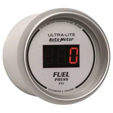 GAUGE; FUEL PRESSURE; 2 1/16in.; 100PSI; DIGITAL; SILVER DIAL W/RED LED image 3