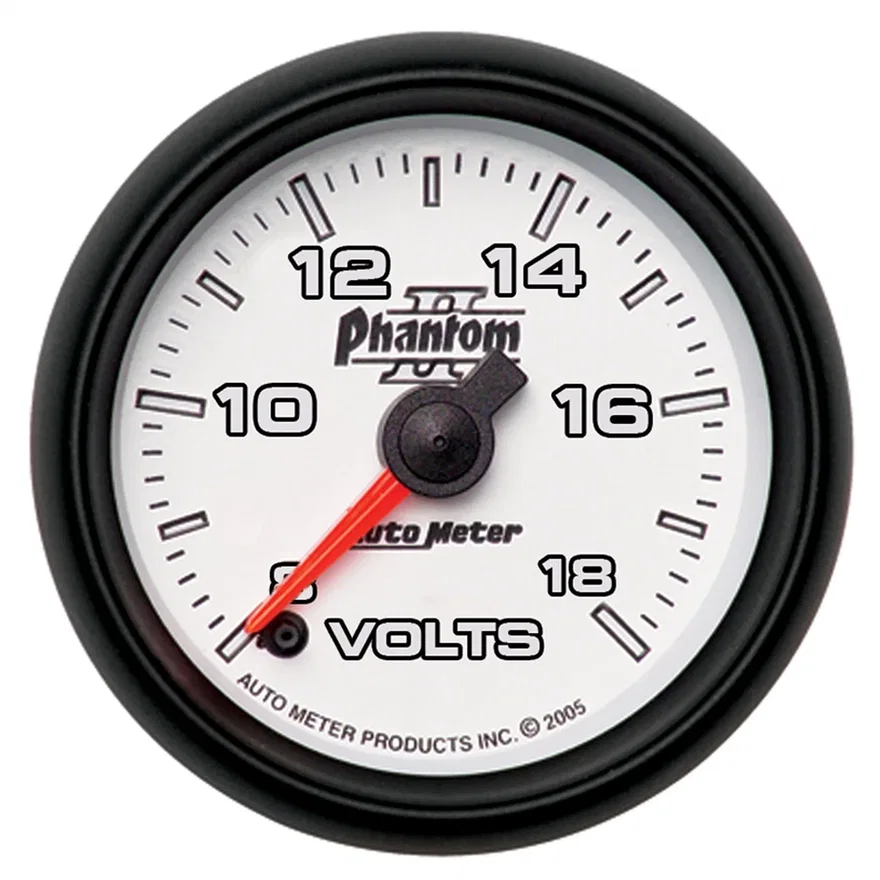 GAUGE; VOLTMETER; 2 1/16in.; 18V; DIGITAL STEPPER MOTOR; PHANTOM II
