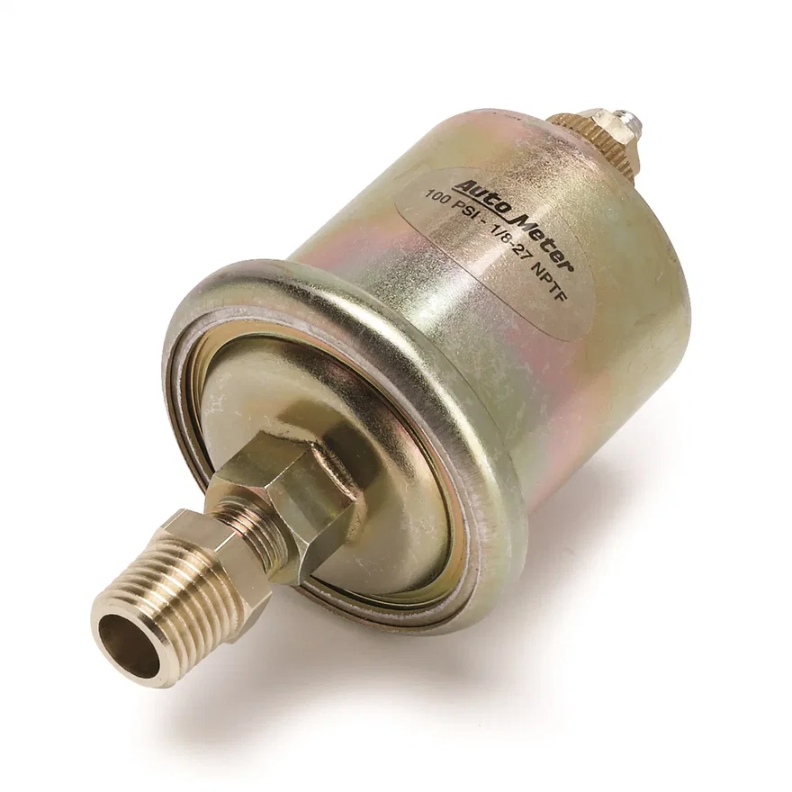 SENSOR; OIL PRESSURE; 0-100PSI; 1/8in. NPT MALE; FOR SHORT SWEEP ELEC.