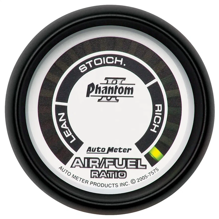 GAUGE; AIR/FUEL RATIO-NARROWBAND; 2 1/16in.; LEAN-RICH; LED ARRAY; PHANTOM II