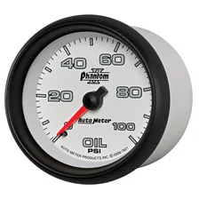 GAUGE; OIL PRESSURE; 2 5/8in.; 100PSI; MECHANICAL; PHANTOM II image 2