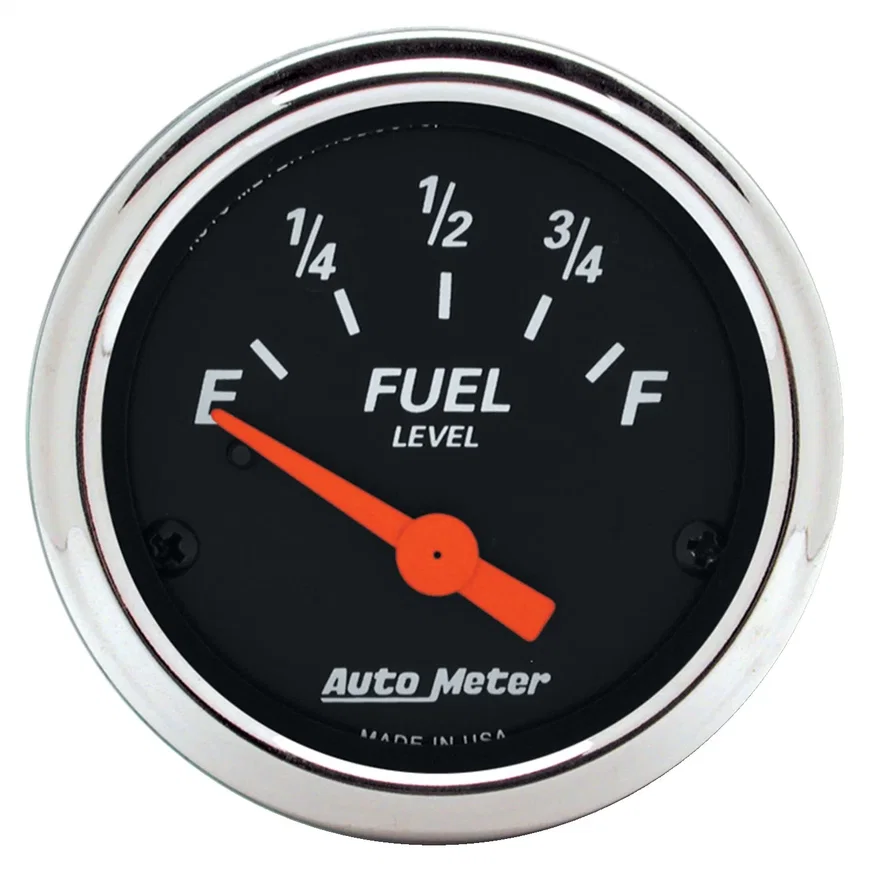 GAUGE; FUEL LEVEL; 2 1/16in.; 0OE TO 90OF; ELEC; DESIGNER BLACK