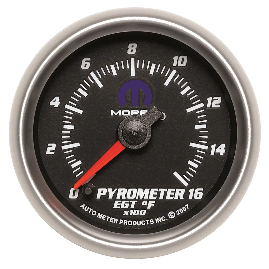 GAUGE; PYROMETER (EGT); 2 1/16in.; 1600deg.F; DIGITAL STEPPER MOTOR; BLACK; MOPA