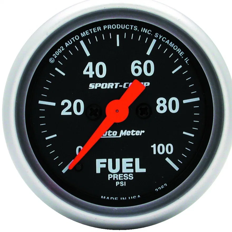 GAUGE; FUEL PRESSURE; 2 1/16in.; 100PSI; DIGITAL STEPPER MOTOR; SPORT-COMP