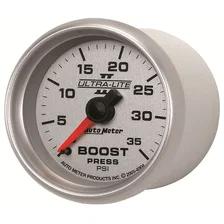 GAUGE; BOOST; 2 1/16in.; 35PSI; MECHANICAL; ULTRA-LITE II image 2