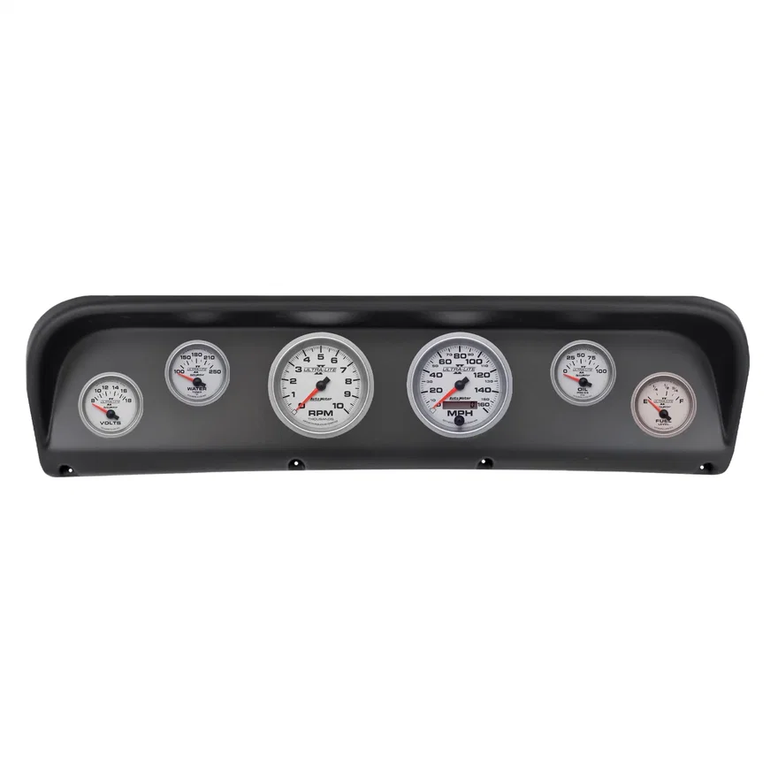 DIRECT FIT DASH KIT; (3 3/8in. X2; 2 1/16in. X4); FORD F100 67-72; ULTRA-LITE II
