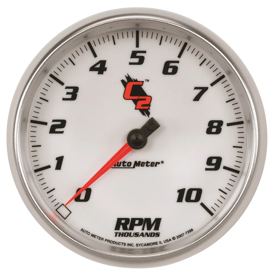 GAUGE; TACHOMETER; 5in.; 10K RPM; IN-DASH; C2