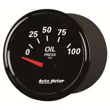 GAUGE; OIL PRESS; 2 1/16in.; 100PSI; ELEC; DESIGNER BLACK II image 2