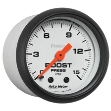 GAUGE; BOOST; 2 1/16in.; 15PSI; MECHANICAL; PHANTOM image 3
