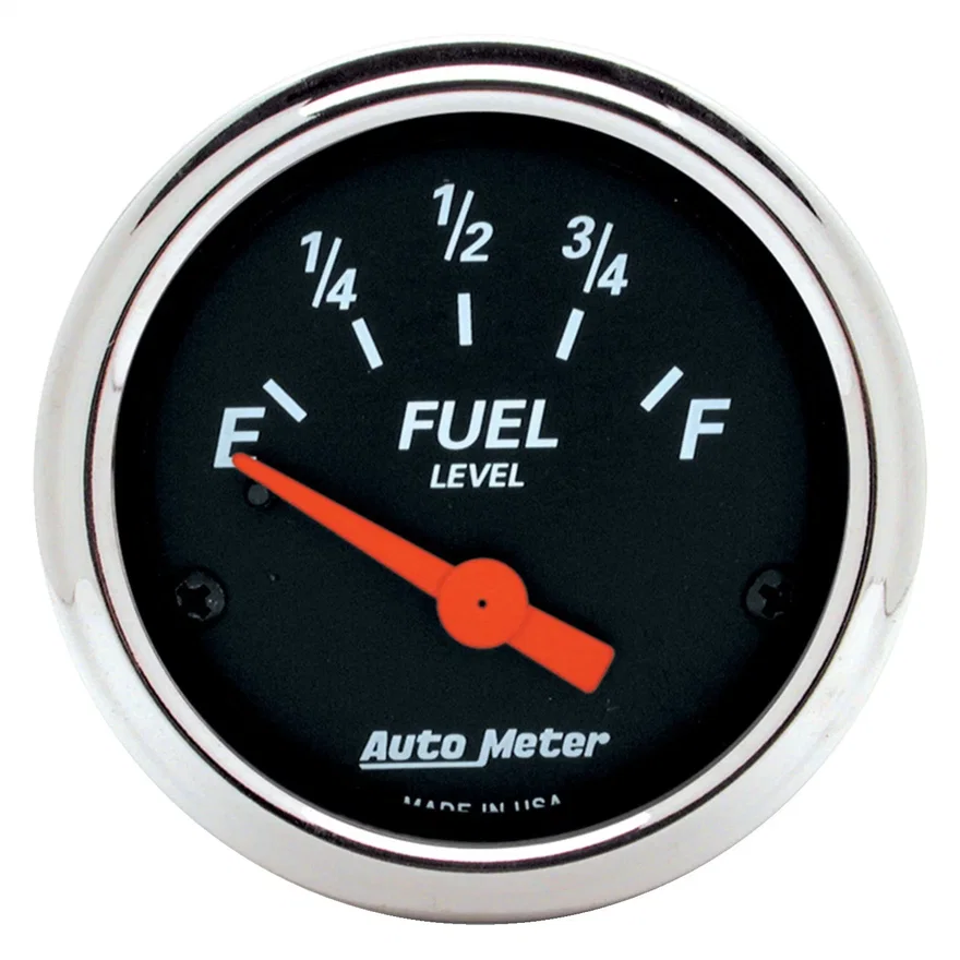 GAUGE; FUEL LEVEL; 2 1/16in.; 0OE TO 30OF; ELEC; DESIGNER BLACK