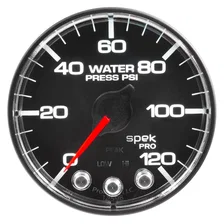 GAUGE; WATER PRESS; 2 1/16in.; 120PSI; STEPPER MOTOR W/PEAK/WARN; BLK/CHRM; SPEK image 2
