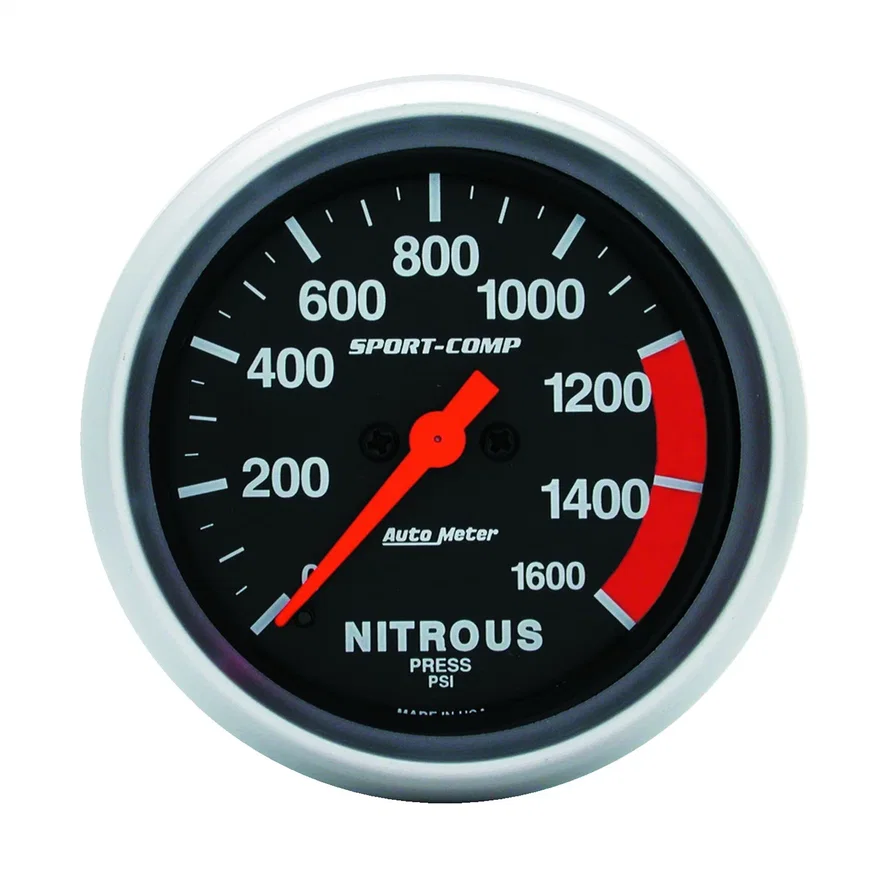 GAUGE; NITROUS PRESS; 2 5/8in.; 1600PSI; DIGITAL STEPPER MOTOR; SPORT-COMP