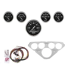 DIRECT FIT DASH KIT; CHEVY TRUCK 55-59; MPH/FUEL/OILP/WTMP/BAT; OTB image 1
