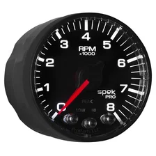 GAUGE; TACH; 2 1/16in.; 8K RPM; W/SHIFT LIGHT/PEAK MEM; BLK/BLK; SPEK-PRO image 7