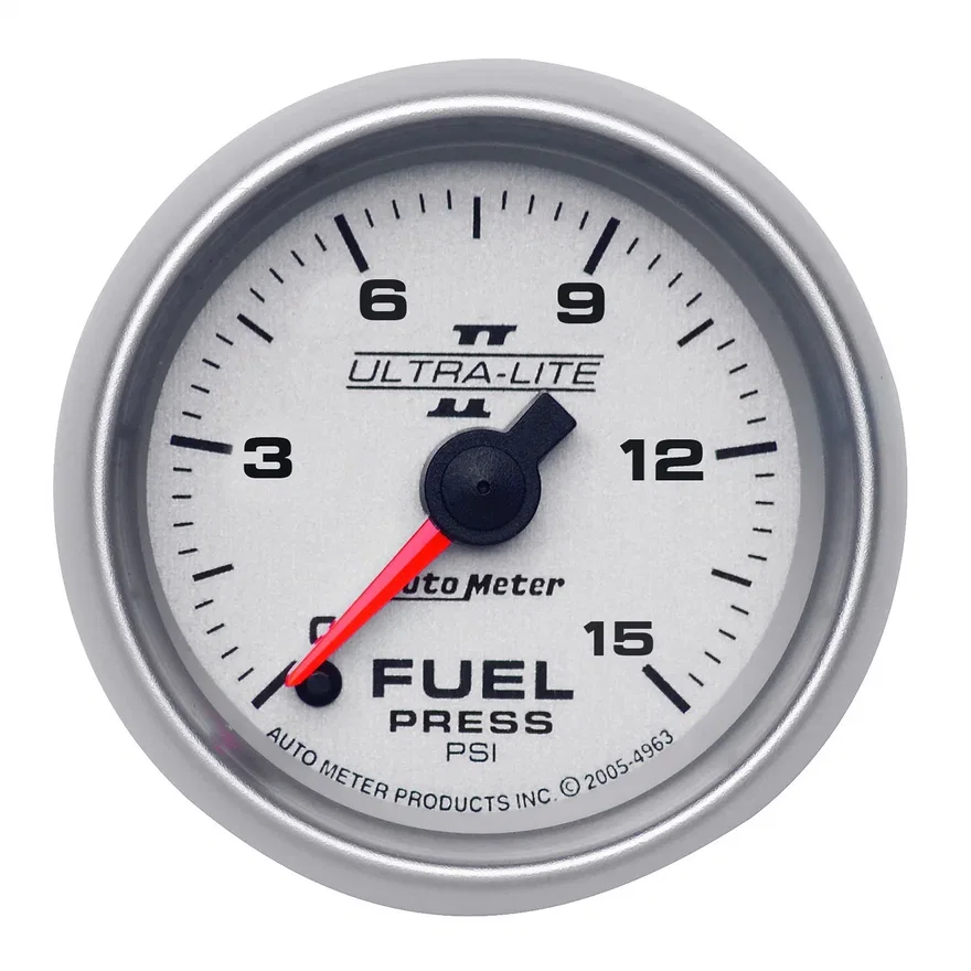 GAUGE; FUEL PRESSURE; 2 1/16in.; 15PSI; DIGITAL STEPPER MOTOR; ULTRA-LITE II