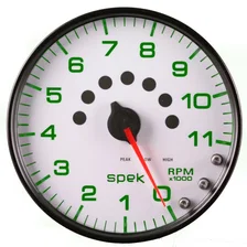 GAUGE; TACHOMETER; 5in.; 11K RPM; W/SHIFT LIGHT/PEAK MEM; WHITE/BLACK; SPEK-PRO image 2