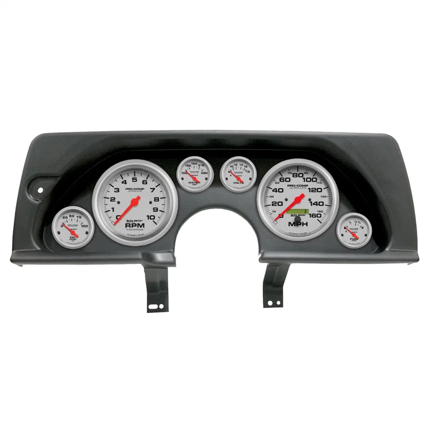 DIRECT FIT DASH KIT; (5in. X2; 2 1/16in. X4); CHEVY CAMARO 90-92; ULTRA-LITE