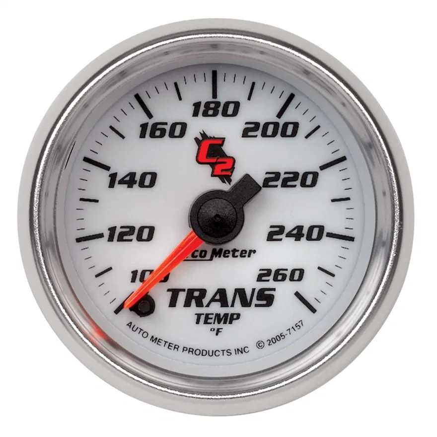 GAUGE; TRANSMISSION TEMP; 2 1/16in.; 100-260deg.F; DIGITAL STEPPER MOTOR; C2