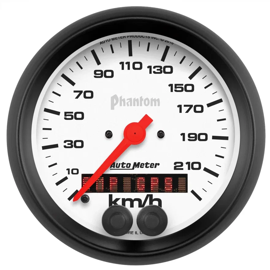 GAUGE; SPEEDOMETER; 3 3/8in.; 225KM/H; GPS; PHANTOM