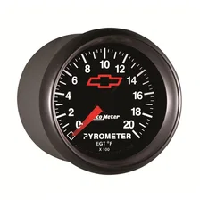 GAUGE; PYROMETER (EGT); 2 1/16in.; 2000deg.F; STEPPER MOTOR; CHEVY RED BOWTIE; B image 5