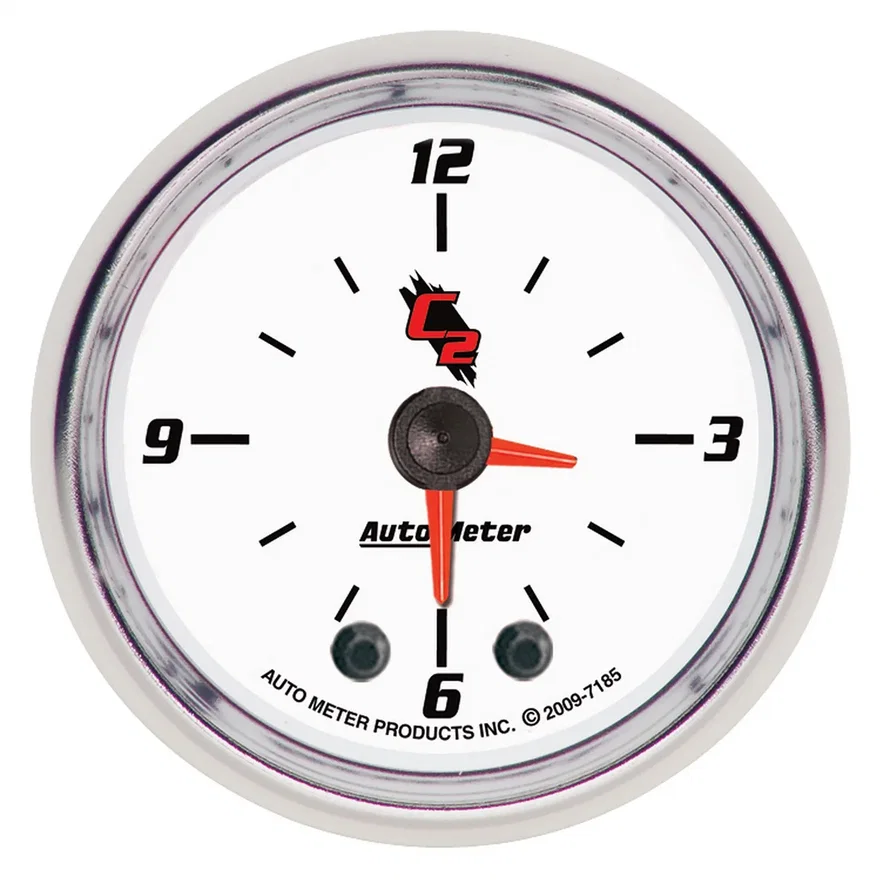 GAUGE; CLOCK; 2 1/16in.; 12HR; ANALOG; C2
