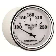 GAUGE; WATER TEMP; 2 1/16in.; 250deg.F; ELEC; OLD TYME WHITE II image 5