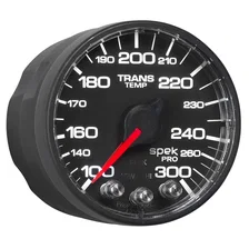 GAUGE; TRANS TEMP; 2 1/16in.; 300deg.F; STEPPER MOTOR W/PEAK/WRN; BLK/BLK; SPEK- image 6