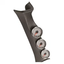 DSL GAUGE KIT; A-PILLR; FORD 08-10; BST/EGT/TRANS; 60PSI/2Kdeg.F/300deg.F; SLVR; image 1
