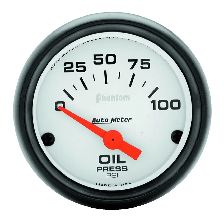 GAUGE; OIL PRESSURE; 2 1/16in.; 100PSI; ELECTRIC; PHANTOM