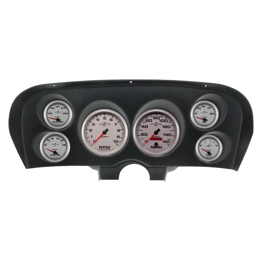DIRECT FIT DASH KIT; (5in. X2; 2 5/8in. X4); FORD MUSTANG 69-70; ULTRA-LITE II