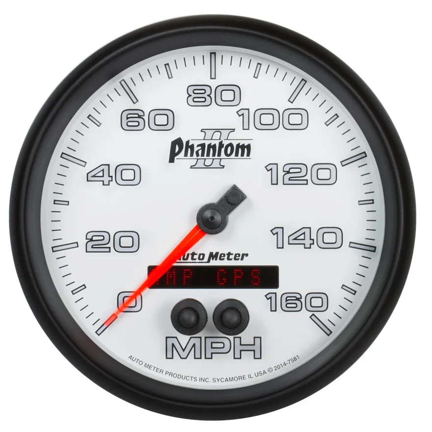 GAUGE; SPEEDOMETER; 5in.; 160MPH; GPS; PHANTOM II