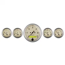 GAUGE KIT; 5 PC.; 3 1/8in./2 1/16in.; ELEC. SPEEDOMETER; ANTIQUE BEIGE image 1