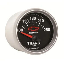 GAUGE; TRANSMISSION TEMP; 2 1/16in.; 100-250deg.F; ELECTRIC; CHEVY RED BOWTIE; B image 4