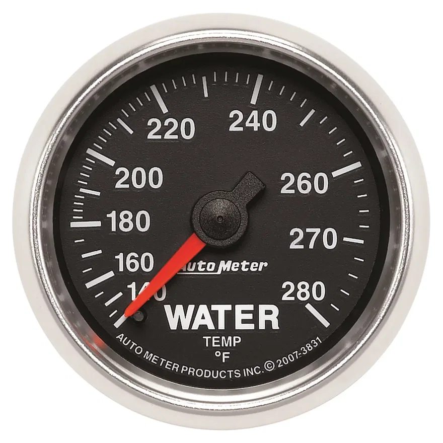 GAUGE; WATER TEMP; 2 1/16in.; 140-280deg.F; MECHANICAL; GS
