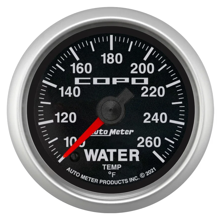 GAUGE; WATER TEMP; 2 1/16in.; 100-260deg.F; DIGITAL STEPPER MOTOR; COPO