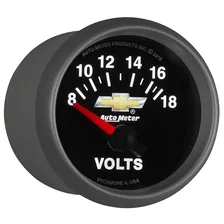 GAUGE; VOLTMETER; 2 1/16in.; 18V; ELECTRIC; CHEVY GOLD BOWTIE image 6