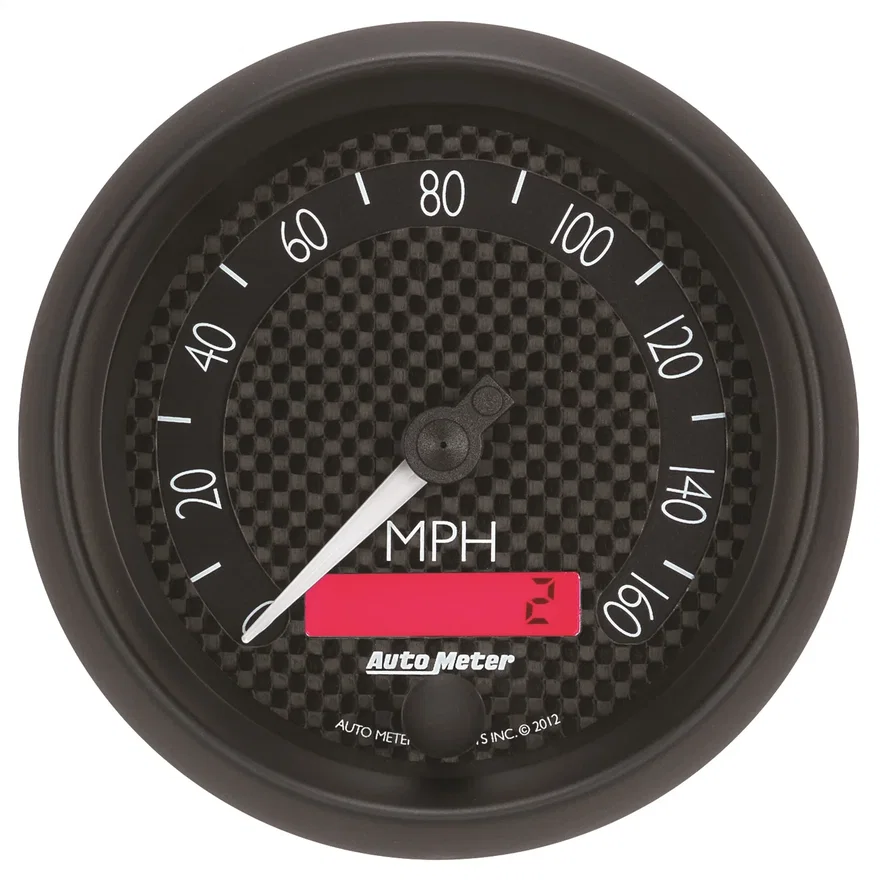 GAUGE; SPEEDOMETER; 3 3/8in.; 160MPH; ELEC. PROGRAMMABLE; GT