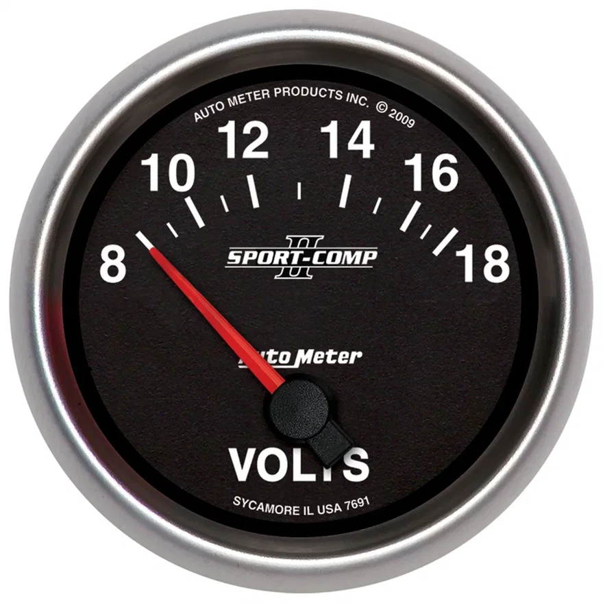 GAUGE; VOLTMETER; 2 5/8in.; 18V; ELECTRIC; SPORT-COMP II
