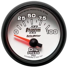 GAUGE; OIL PRESSURE; 2 1/16in.; 100PSI; ELECTRIC; PHANTOM II image 2