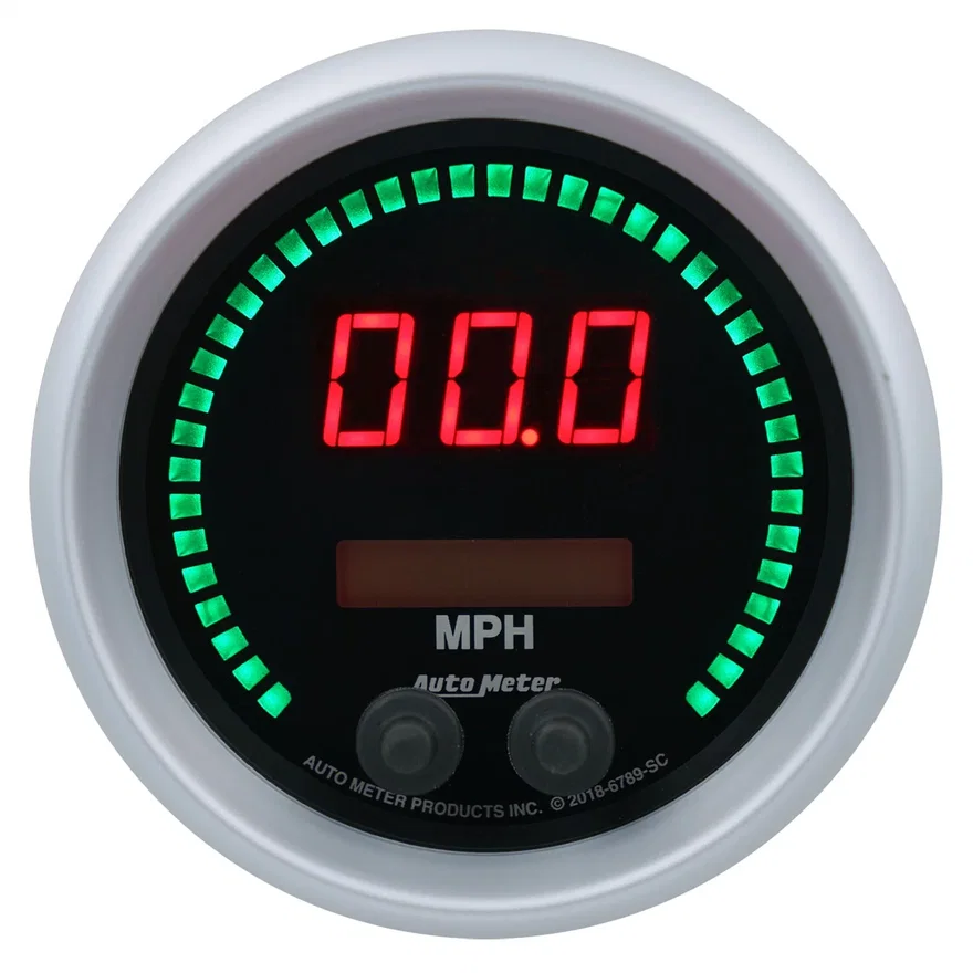GAUGE; SPEEDO; 3 3/8in.; 260MPH/260KMH; ELEC PROGRAM; SPORT-COMP ELITE DIGITAL