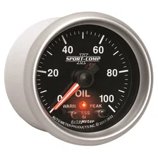 GAUGE; OIL PRESS; 2 1/16in.; 100PSI; DIGITAL STPR MTR W/PK/WRN; SPORT-COMP II image 6