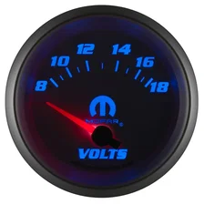 GAUGE; VOLTMETER; 2 5/8in.; 18V; ELECTRIC; WHITE; MOPAR image 4