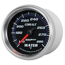 GAUGE; WATER TEMP; 2 5/8in.; 140-280deg.F; MECHANICAL; COBALT image 2