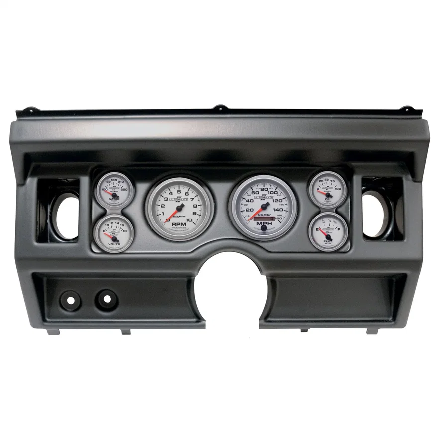 DIRECT FIT DASH KIT; (3 3/8in. X2; 2 1/16in. X4); FORD TRUCK AC 80-86; ULTRA-LIT