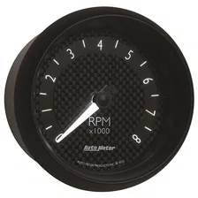 GAUGE; TACHOMETER; 3 3/8in.; 8K RPM; IN-DASH; GT image 6