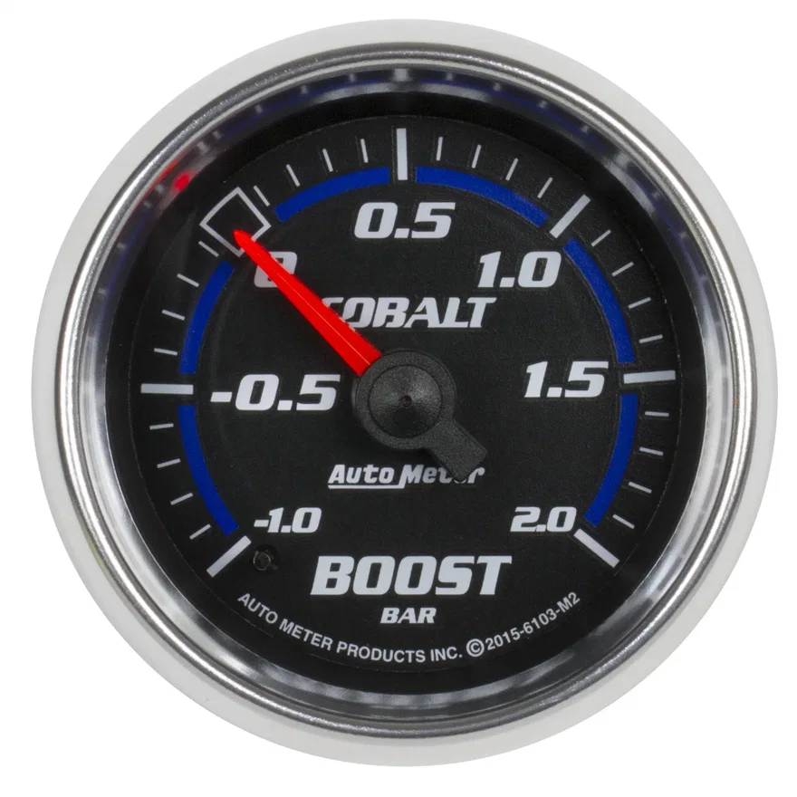 GAUGE; VAC/BOOST; 2 1/16in.;-1-+2 BAR; MECHANICAL; COBALT