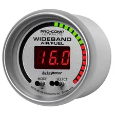 GAUGE; AIR/FUEL RATIO-PRO; 2 1/16in.; 10:1-20:1; DIGITAL W/PEAK/WRN; ULTRA-LITE image 2